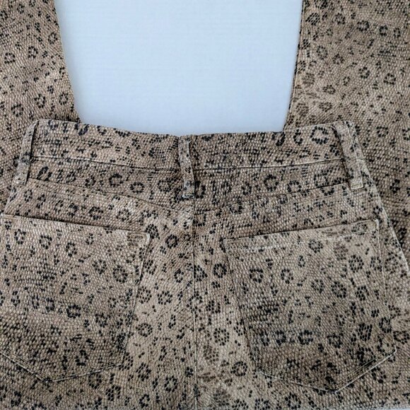 FRAME Denim Women's Mini Boot Cut Jeans Size 25 Vanilla Multi Snakeski - Picture 6 of 7